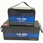 Batteria solare Deep Cycle LiFePO4 12V 100Ah / 200Ah Batteria agli ioni di litio per carrello da golf