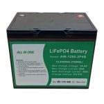ALL IN ONE Batteria cilindrica al litio da 2000 cicli Batteria 12v60Ah per accumulo di energia