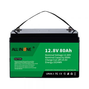 Batteria al litio LiFePO4 12V 80Ah per camper solare di ricambio più popolare al piombo