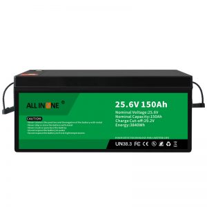 25.6V 150Ah LiFePO4 Batteria agli ioni di litio di ricambio al piombo 24V 150Ah