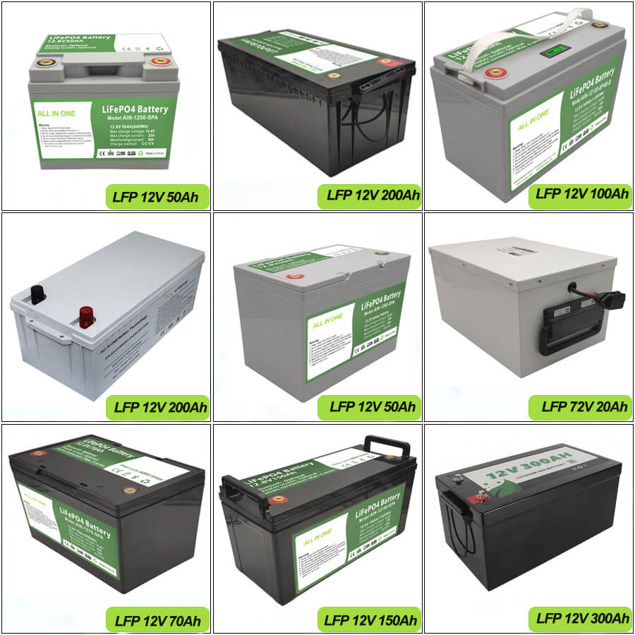 Batteria 24v 48v 12v 100ah 120ah 200ah 300ah lifepo4 accumulo di energia  solare - Ainbattery.com